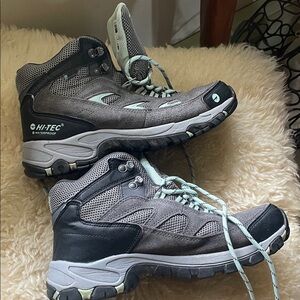 Hi-Tec Women's Athletic Hiking Shoes - Gray and Mint